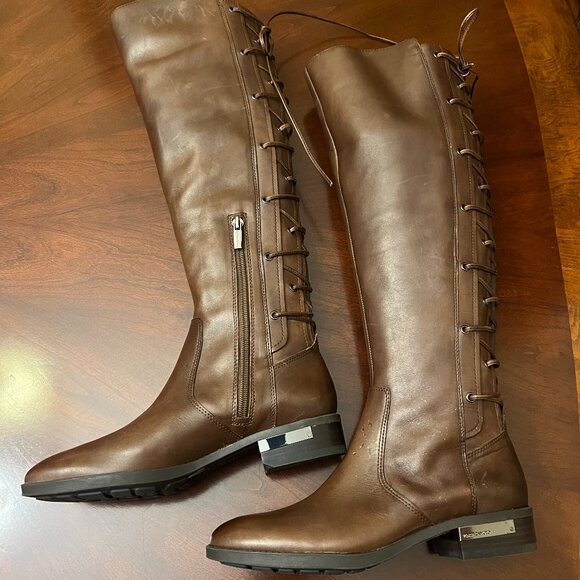 Vince Camuto women's Palenda brown knee high Riding boot, Brown, Size 6.5 (NEW) - Picture 1 of 7